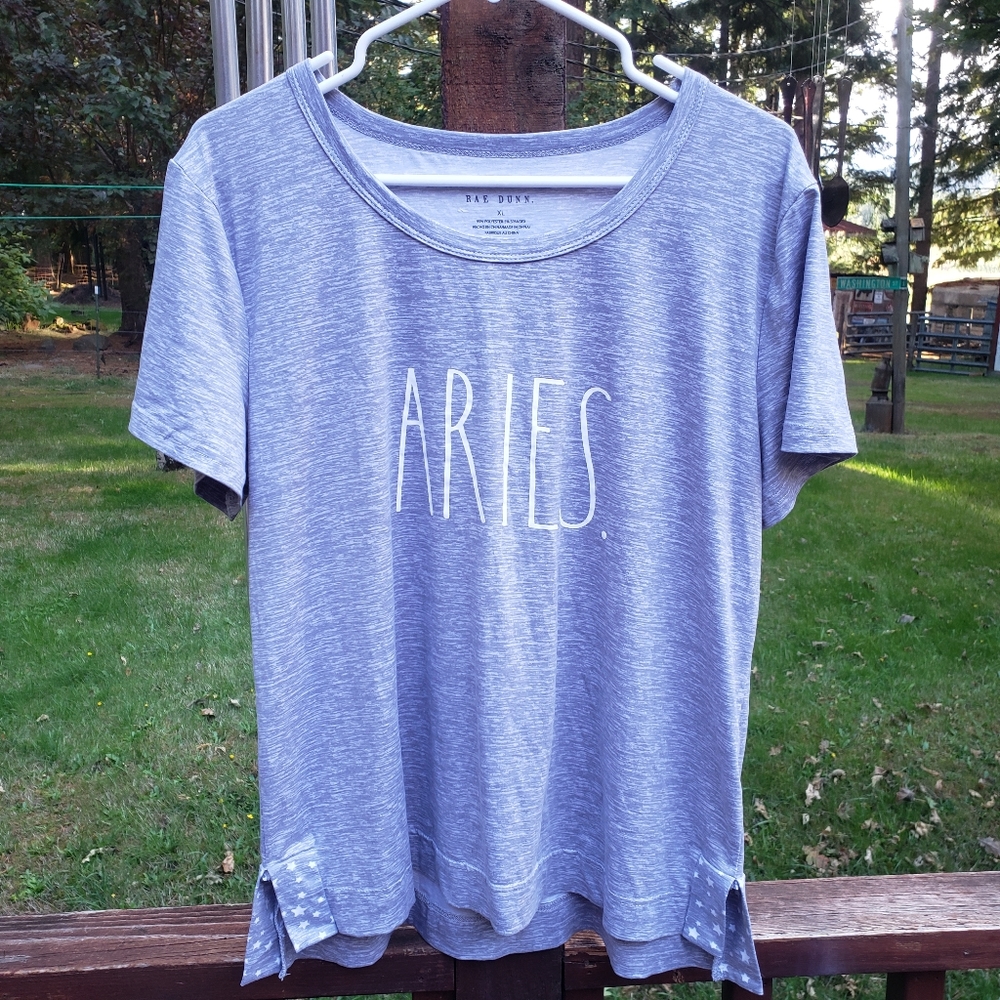 Rae Dunn Aries Pajama Top - Short Sleeved Tee - Size XL